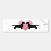 Dachshund Lovers Bumpersticker (Voorkant)