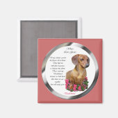 Dachshund Lovers Doxie Magneet (Voorkant / Achterkant)