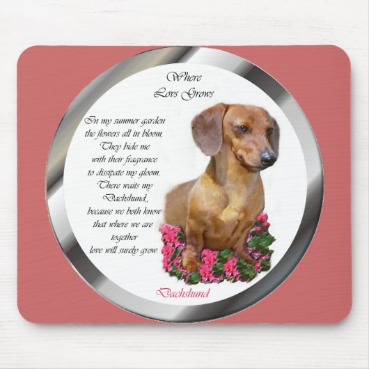Dachshund Lovers Doxie Muismat (Voorkant)
