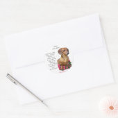 Dachshund Lovers Doxie Ronde Sticker (Envelop)