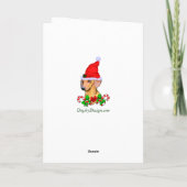 Dachshund Lovers kerstcadeaus Feestdagen Kaart (Achterkant)