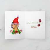 Dachshund Lovers kerstcadeaus Feestdagen Kaart (Binnen)