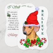 Dachshund Lovers Kerstmis Feestdagenkaart (Voorkant / Achterkant)