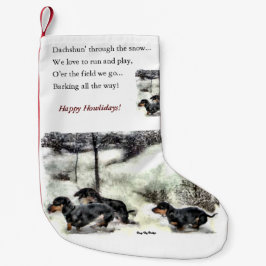 Dachshund Lovers Kerstmis Kleine Kerstsok