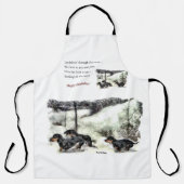 Dachshund Lovers Kerstmis Schort (Voorkant)