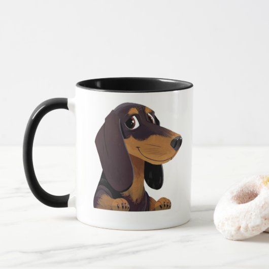 Dachshund Lovers Mok (Met donut)