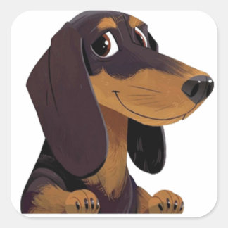 Dachshund Lovers Vierkante Sticker