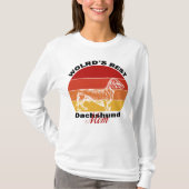 Dachshund Lovers, Worlds Best Dachshund Mam T-shirt (Voorkant)