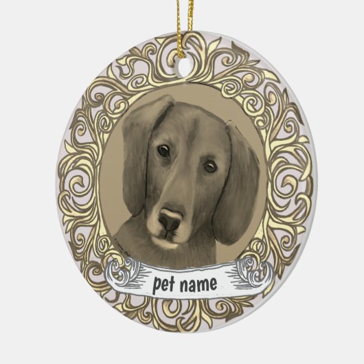 Dachshund Loving Memory ornament (Links)
