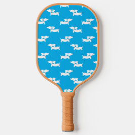 Dachshund Loving Pickleball Gift Blauw Pickleball Paddle
