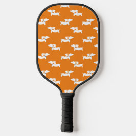 Dachshund Loving Pickleball Sinaasappel Pickleball Paddle