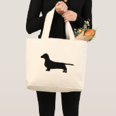 Dachshund Low Grote Tote Bag (Voorkant (product))