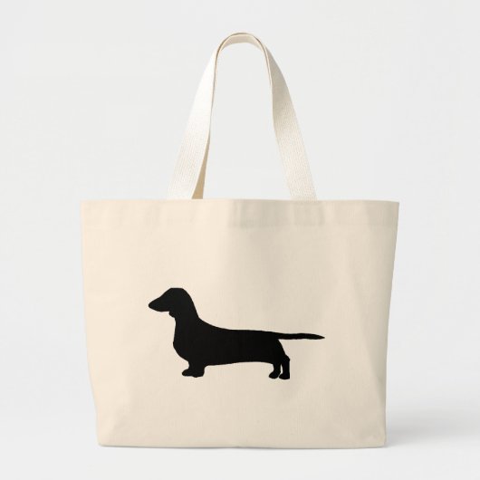 Dachshund Low Grote Tote Bag (Voorkant)