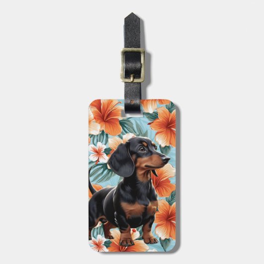 Dachshund Luggage Tags Bagagelabel (Voorkant verticaal)
