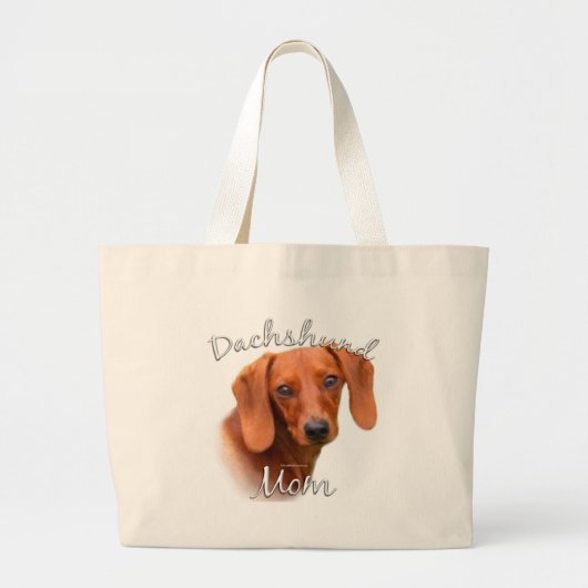 Dachshund Ma 2 Grote Tote Bag (Voorkant)