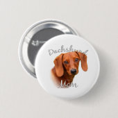 Dachshund Ma 2 Ronde Button 5,7 Cm (Voorkant /achterkant)