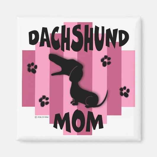 Dachshund Ma Magnet (Voorkant)