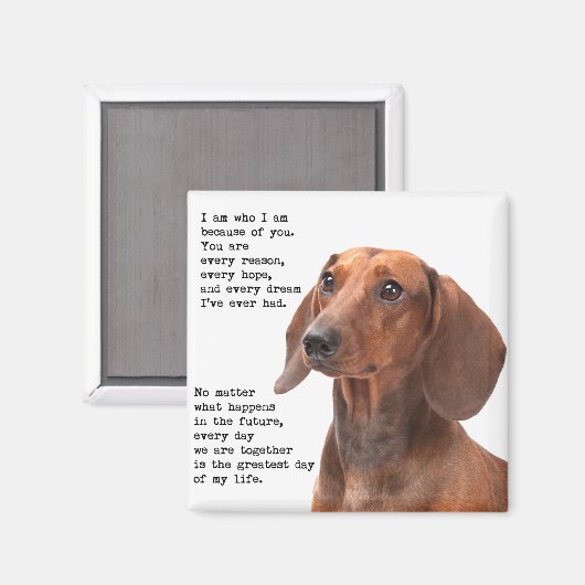 Dachshund Magnet (Voorkant / Achterkant)