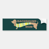 Dachshund Mam Bumpersticker (Voorkant)