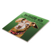 Dachshund Mam Ceramic Tile Tegeltje (Zijkant)