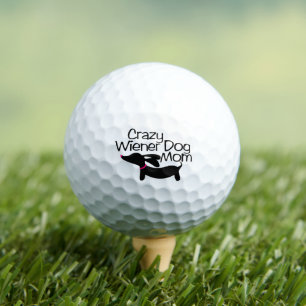 Dachshund Mam Golfer Gift voor Wiener Dog Moms Golfballen