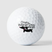 Dachshund Mam Golfer Gift voor Wiener Dog Moms Golfballen (Voorkant)