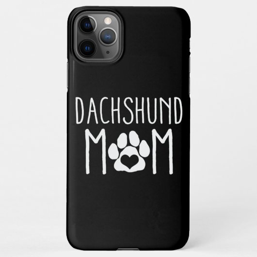 Dachshund Mam Hondenliefhebber Gift Mors Day Mama iPhone Hoesje (Achterkant)
