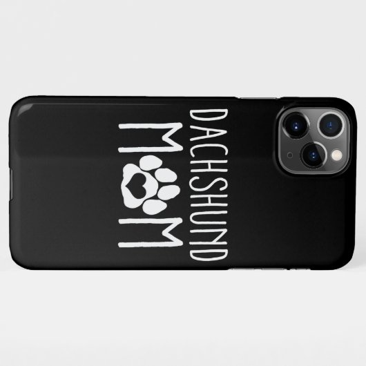 Dachshund Mam Hondenliefhebber Gift Mors Day Mama iPhone Hoesje (Achterkant horizontaal)