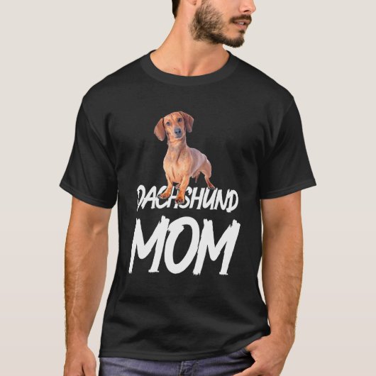 Dachshund mam Idea for Birthday of Kerstmis T-shirt (Voorkant)