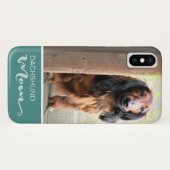 Dachshund Mam Longhaire Voeg je hond foto toe Case-Mate iPhone Case (Achterkant (horizontaal))