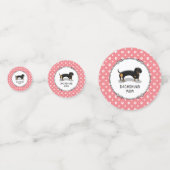 Dachshund Mam (S black & tan) Cute Dog Mam Confetti (Achterkanten)