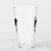 Dachshund Mam (S black & tan) Cute dog mama Glas (Rechts)