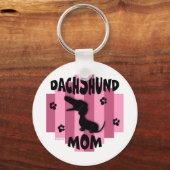 Dachshund Mam Sleutelhanger (Voorkant)