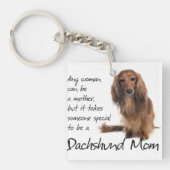 Dachshund Mam Sleutelhanger (Voorkant)