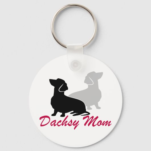 Dachshund Mam Sleutelhanger (Voorkant)