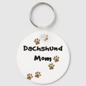 Dachshund Mam Sleutelhanger (Voorkant)
