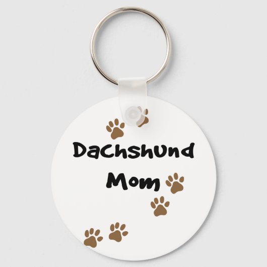 Dachshund Mam Sleutelhanger (Voorkant)