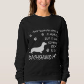 Dachshund Mam Sweatshirt Birthday Dog Mama Gifts (Voorkant)