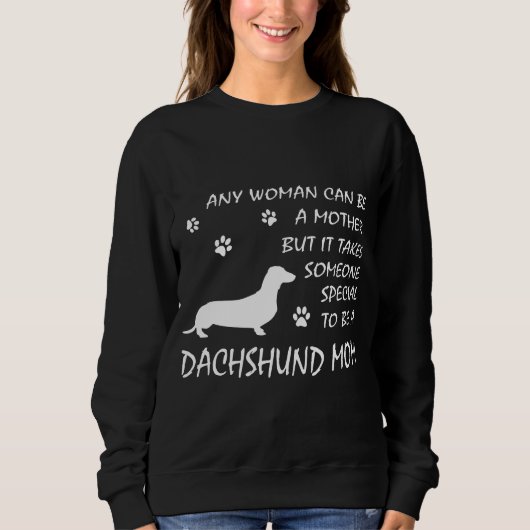 Dachshund Mam Sweatshirt Birthday Dog Mama Gifts (Voorkant)