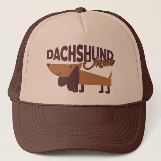 Dachshund Mam Trucker Hat Pet (Voorkant)