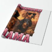 Dachshund Mama Cadeaupapier (Uitgerold)