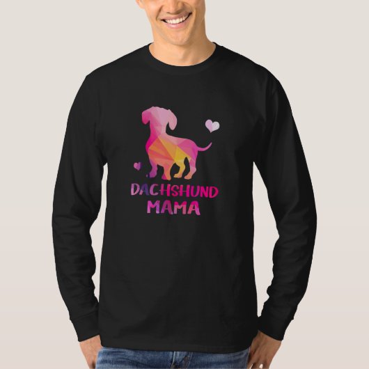 Dachshund Mama Color Dackel Dog T-shirt (Voorkant)