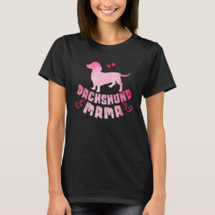 Dachshund Mama Colorful Doxie Dog mama T-shirt