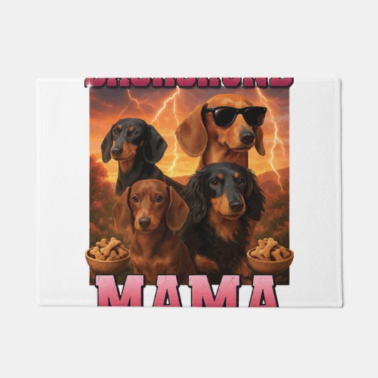 Dachshund Mama Deurmat (Voorkant)