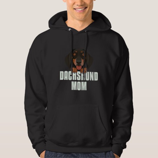 Dachshund mama Dog mama Hoodie (Voorkant)