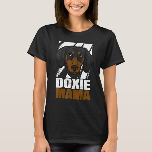Dachshund Mama Doxie Mama T-shirt (Voorkant)