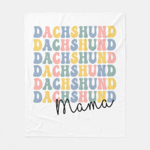 Dachshund Mama Fleece Deken
