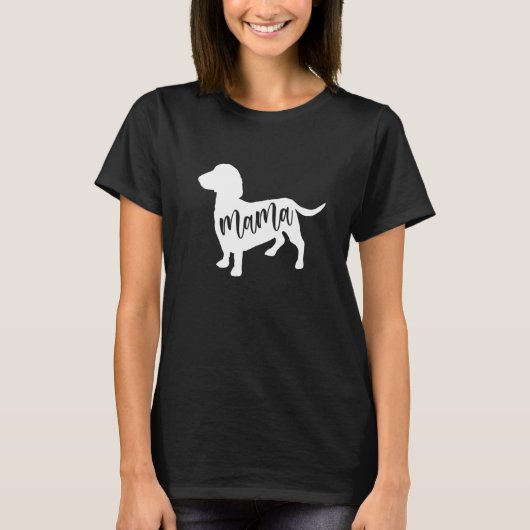 Dachshund Mama For Teckel sausage hounds Dachshund T-shirt (Voorkant)