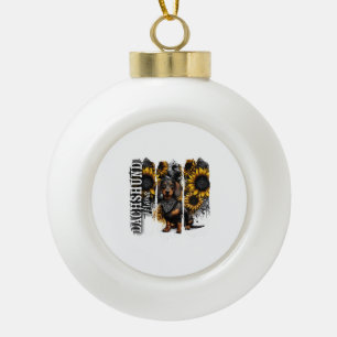 Dachshund Mama Keramische Bal Ornament