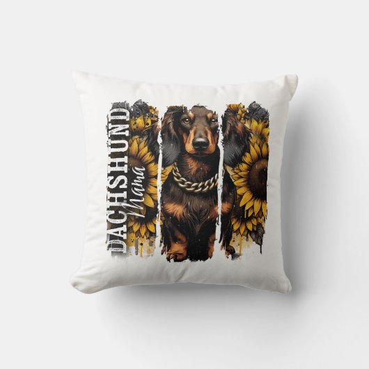 Dachshund Mama Kussen (Voorkant)